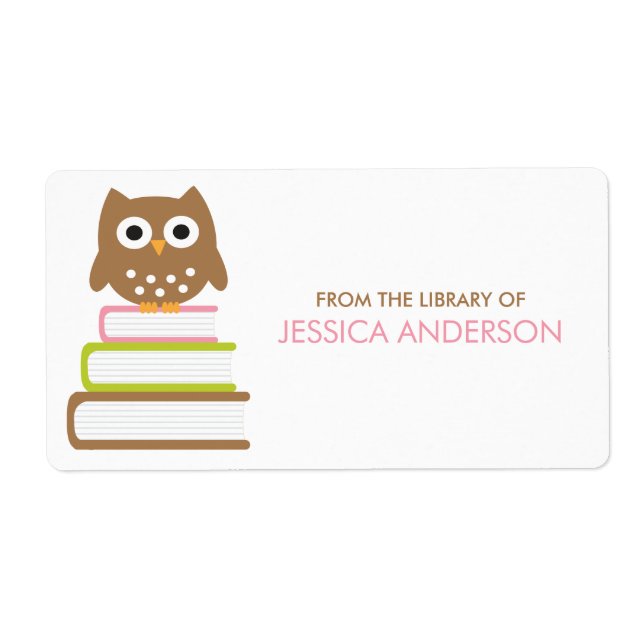 Smart Owl Bookplates Labels (Front)