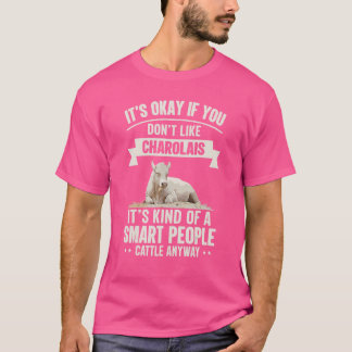 Smart People Cattle Farmer Cow Breed Charolais T-Shirt