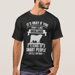 Smart People Cattle Farmer Cow Breed Highlands T-Shirt