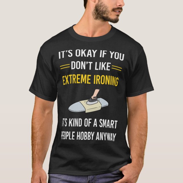 Smart People Extreme Ironing T-Shirt (Front)