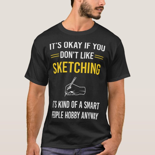 Smart People Sketching T-Shirt (Front)