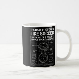 Smart People Soccer Blueprint Funny Intelligent Fo Coffee Mug