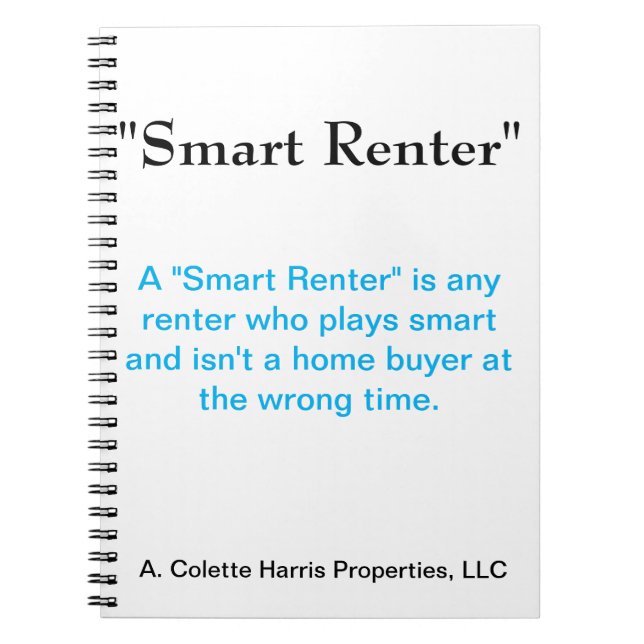 Smart Renter- Design 1 Notebook (Front)