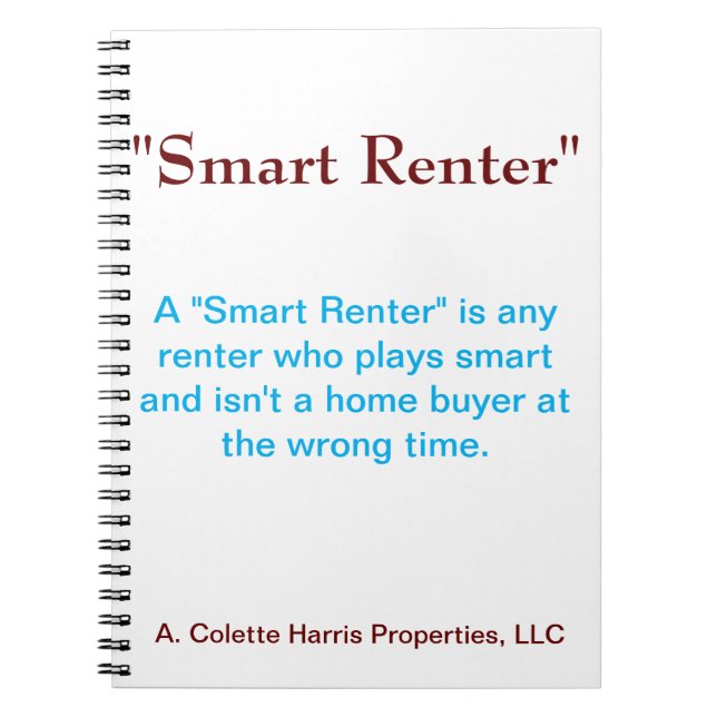 Smart Renter- Design 2 Notebook (Front)