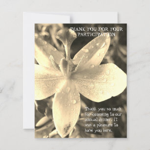SMART SIMPLE DINNER THANK YOU CARD