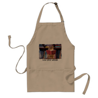Smart Squirrel Reading a Dictionary Standard Apron