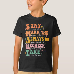 Smart Test Day Squad Funny Student Teacher Testing T-Shirt