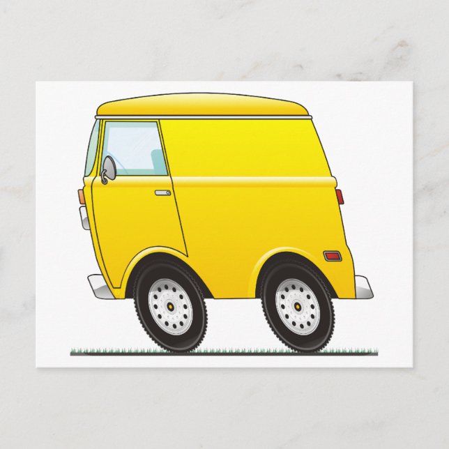 Smart Van Yellow Postcard (Front)