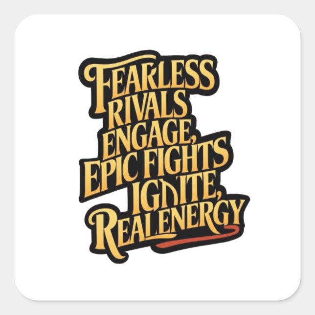 Smart Warriors Game Square Sticker (Front)