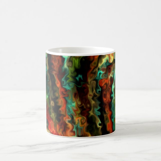 Smart Wavy Abstract Modern Art 45b.5 Coffee Mug (Center)