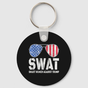 Smart Women Against Trump Funny Anti-trump 2024  Key Ring