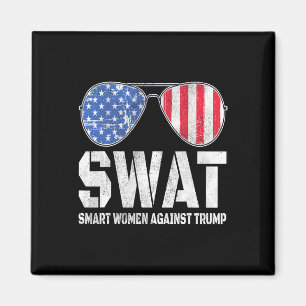 Smart Women Against Trump Funny Anti-trump 2024 Magnet