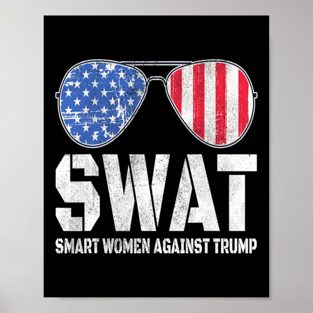 Smart Women Against Trump Funny Anti-trump 2024  Poster (Front)