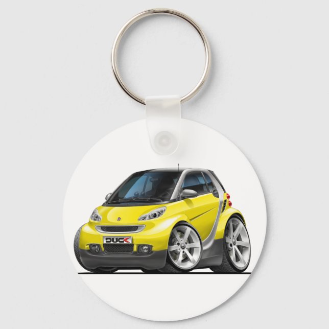 Smart Yellow Car Key Ring (Front)