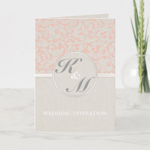 SmartElegance Coral Wedding Invitation (P)