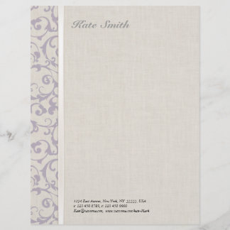 SmartElegance lavender Wedding Collection Letterhead