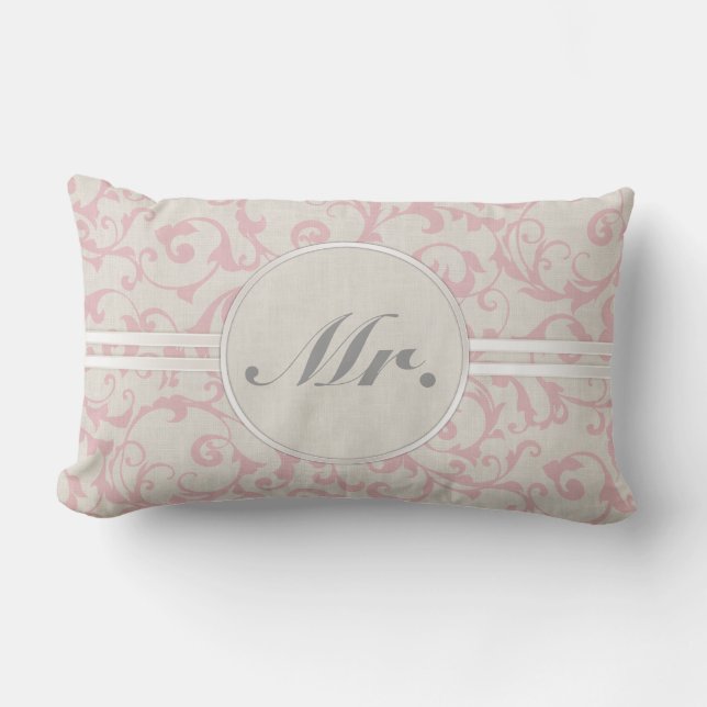 SmartElegance Pink Wedding Collection Lumbar Cushion (Front)