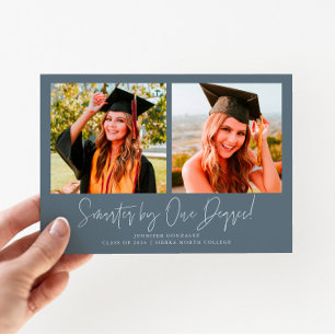 Smarter By One Degree Slate Blue Grad Multi Photo Announcement