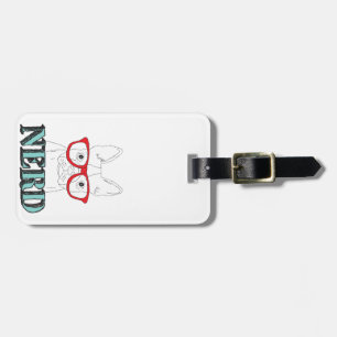 Smartest Boston Terrier Black and White Cute Puppy Luggage Tag