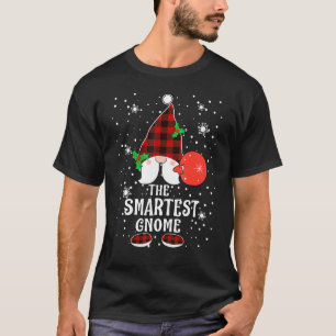 Smartest Gnome Buffalo Plaid Matching Family Chris T-Shirt