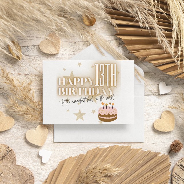 Smartest kid in the world gold cake Birthday card (Creator Uploaded)