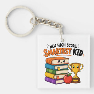 Smartest Kid New High Score Academic Achievement Key Ring