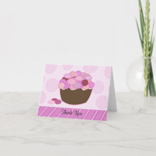 Smartie Cupcake Thank You Card
