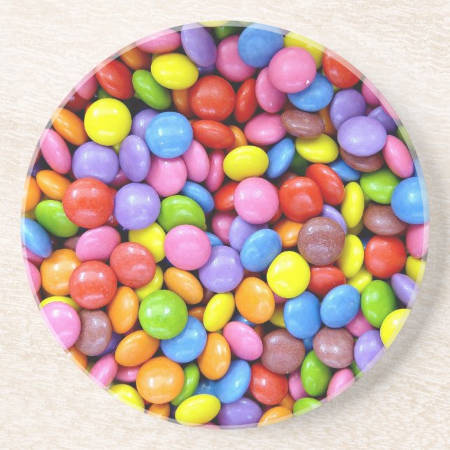 Smarties Background Coaster (Front)