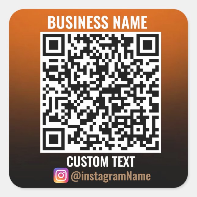 SmartLink: Business QR Code Sticker (Front)