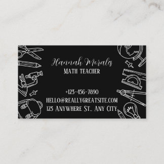 SmartMath Tutoring Services Business Card