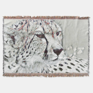 smartmix animal- cheetah throw blanket