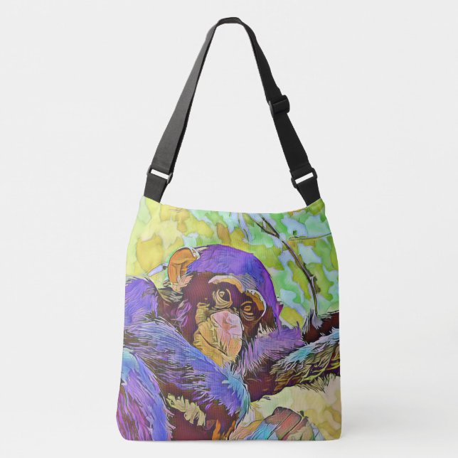 smartmix animal - chimpanzee 3 crossbody bag (Front)