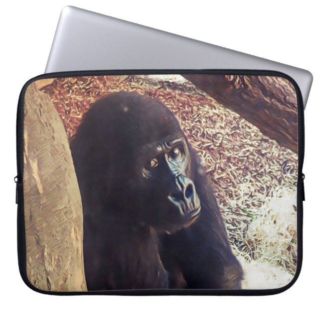 SmartMix Animal-Gorilla Laptop Sleeve (Front)