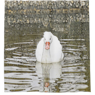 SmartMix Animal- Swan Shower Curtain