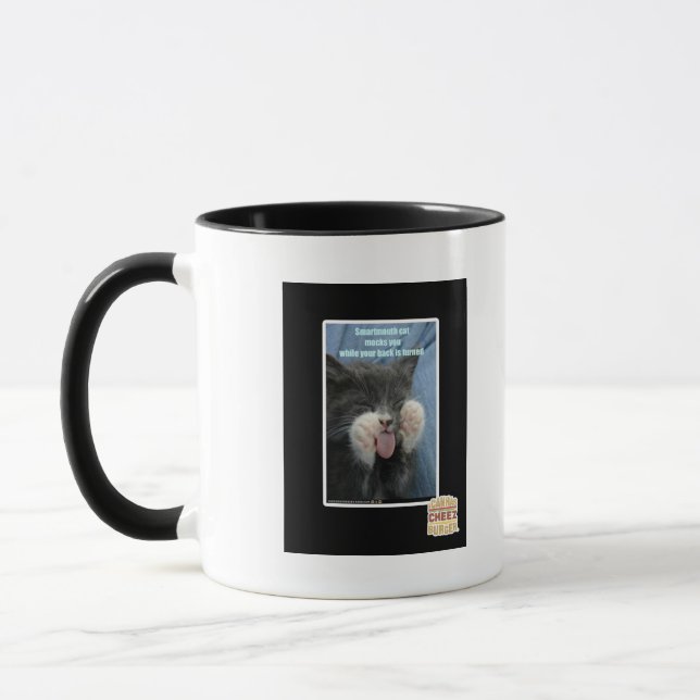 Smartmouth cat mug (Left)