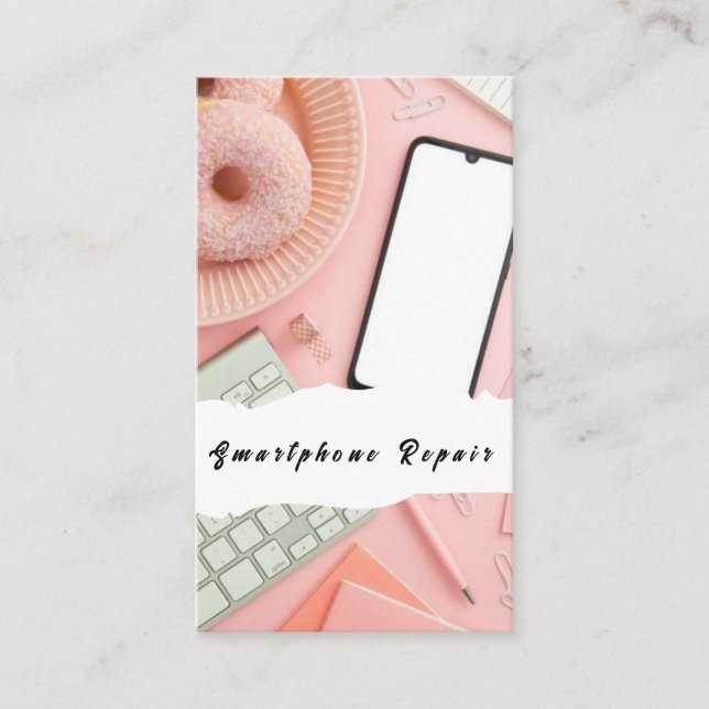 Smartphone Mobile Phone Repair Business Cards (Front)