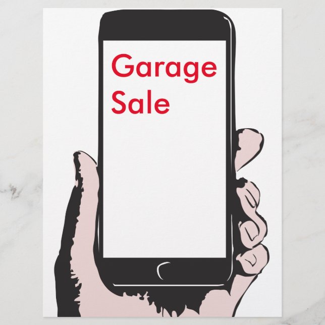 Smartphone yard sale. flyer (Front)