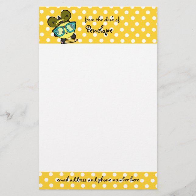 Smarty Bee Stationery (Front)