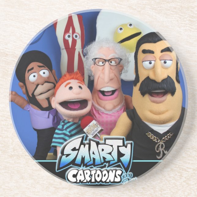 Smarty Cartoons Puppets Coaster (Front)