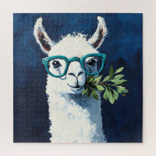 Smarty Llama Chic Jigsaw Puzzle