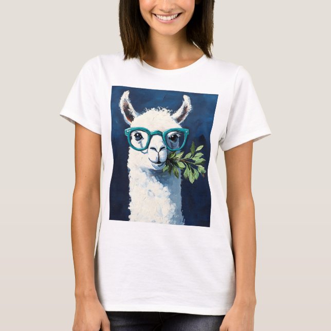 Smarty Llama Chic T-Shirt (Front)