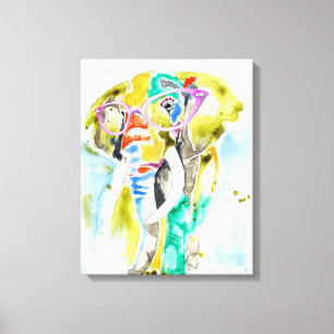 Smarty-Pants Elephant Canvas Print