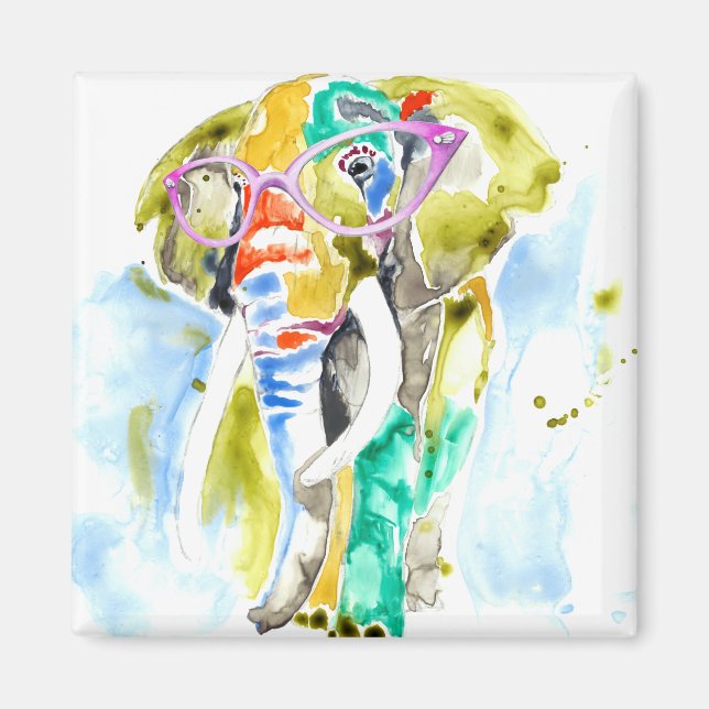 Smarty-Pants Elephant Magnet (Front)