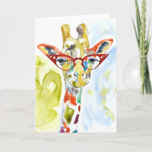 Smarty-Pants Giraffe Card