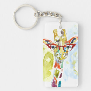 Smarty-Pants Giraffe Key Ring