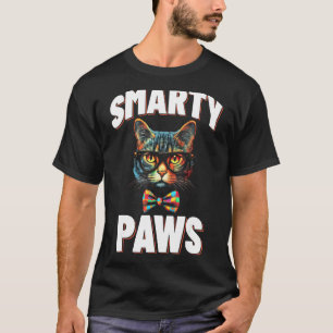 Smarty Paws Cat Glasses T-Shirt