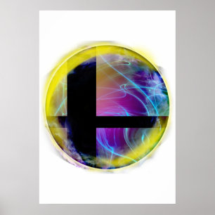 Smash Ball Emblem From Super Smash Bros Poster