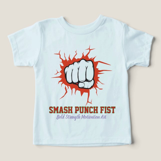 Smash Punch Fist – Bold Strength Motivation Art (Design Front)