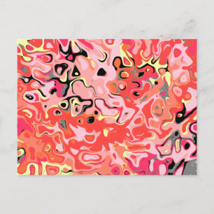 Smash Smash ugly stupid Abstract Postcard