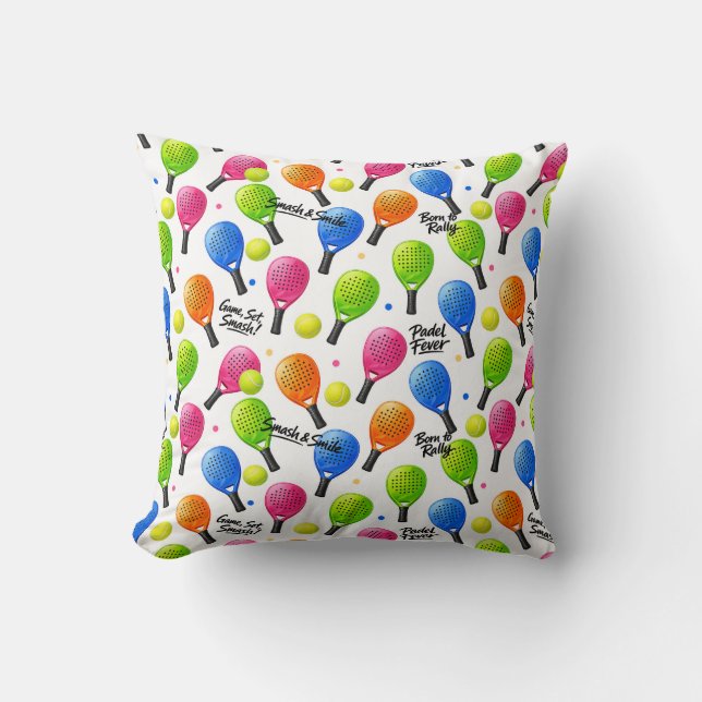 Smash & Smile Padel  Cushion (Front)